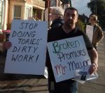 Anti-Cuts Demo at Salford Mayor's House